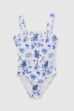 Shasa Beach Print Swimsuit