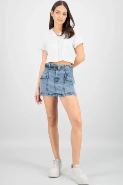 Shasa Belt and Two Pockets Skort