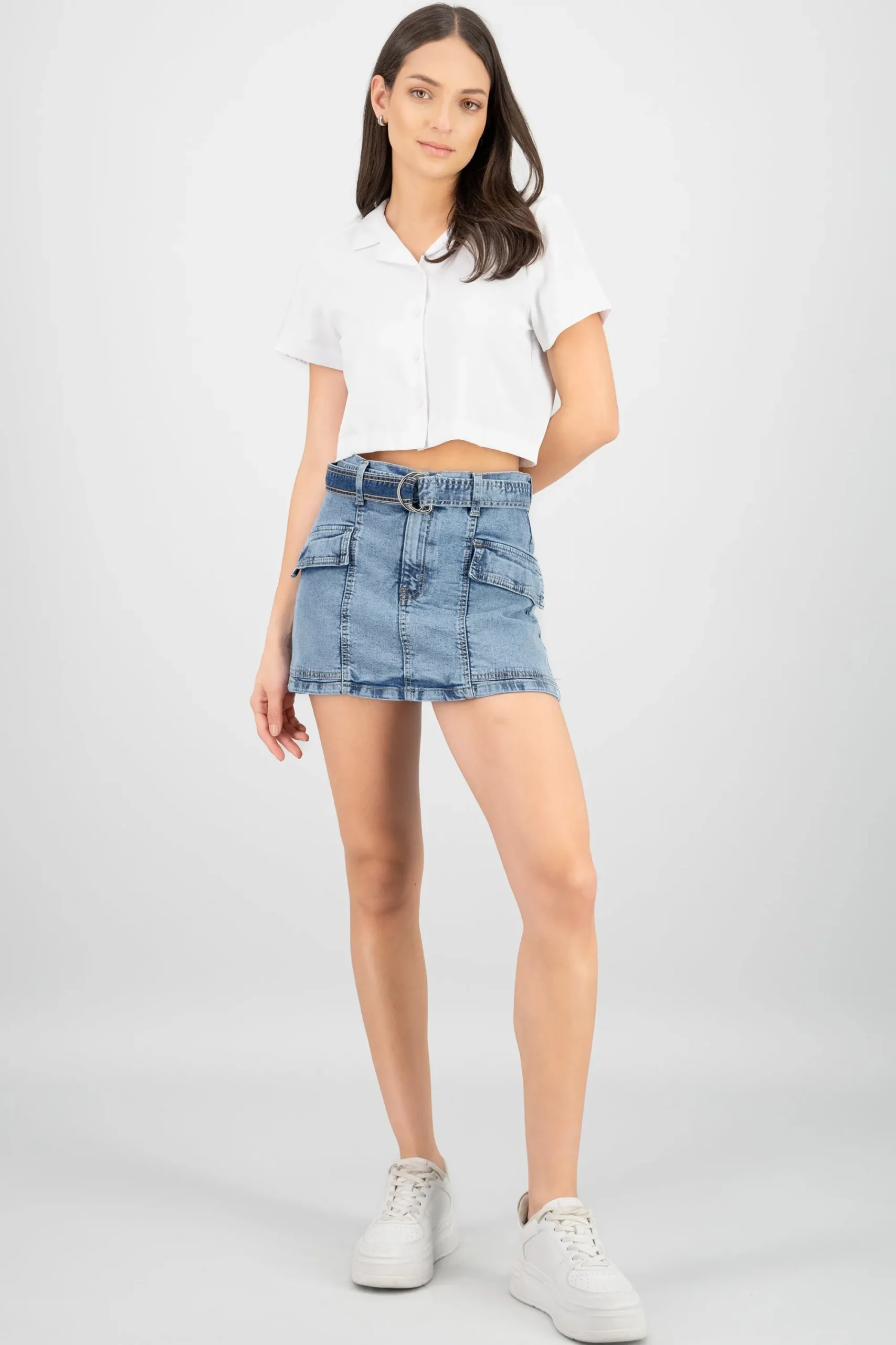 Shasa Belt and Two Pockets Skort