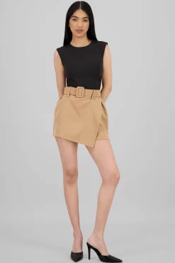 Shasa Belt Detail Mini Skirt