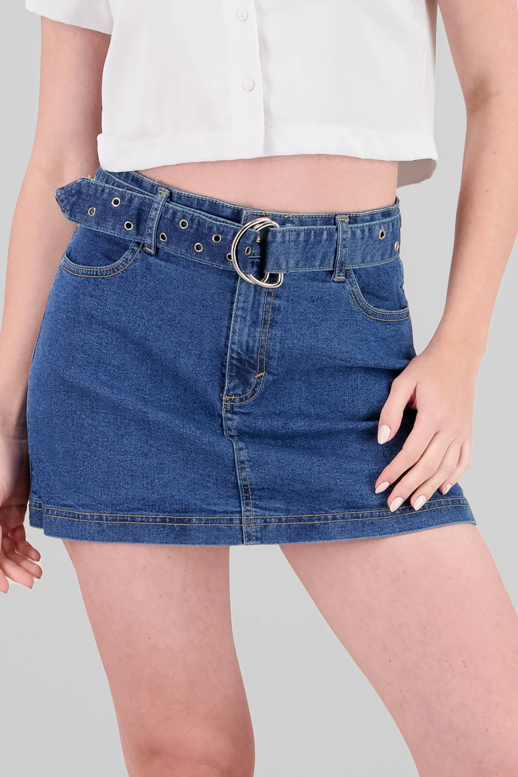 Shasa Belt Detail Skort