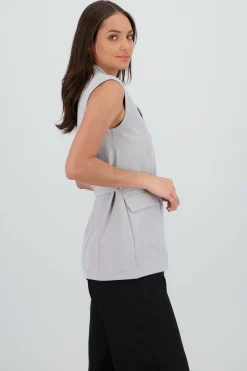 Shasa Belt Long Vest