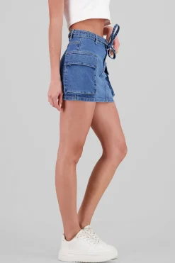 Shasa Belt Mini Cargo Skirt