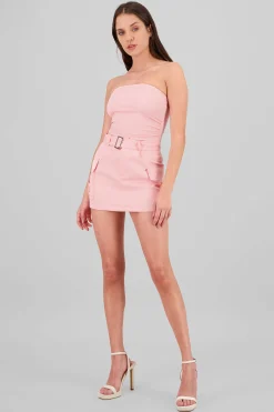 Shasa Belted Cargo Skirt