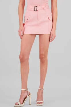 Shasa Belted Cargo Skirt