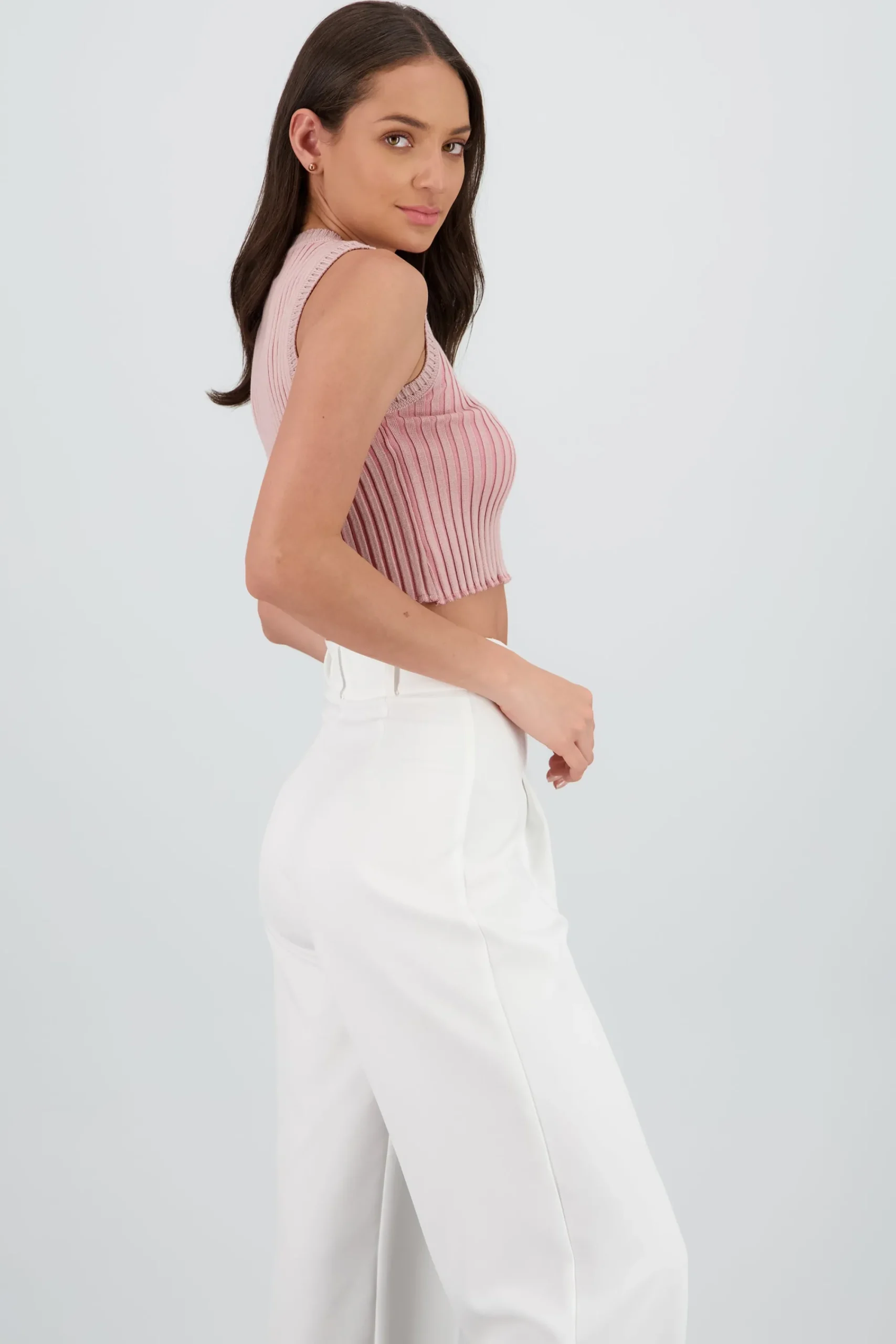 Shasa Bi Color Knitted Top
