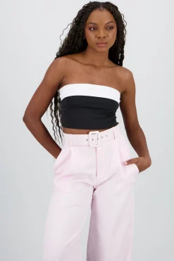 Shasa Bicolor Crop Top
