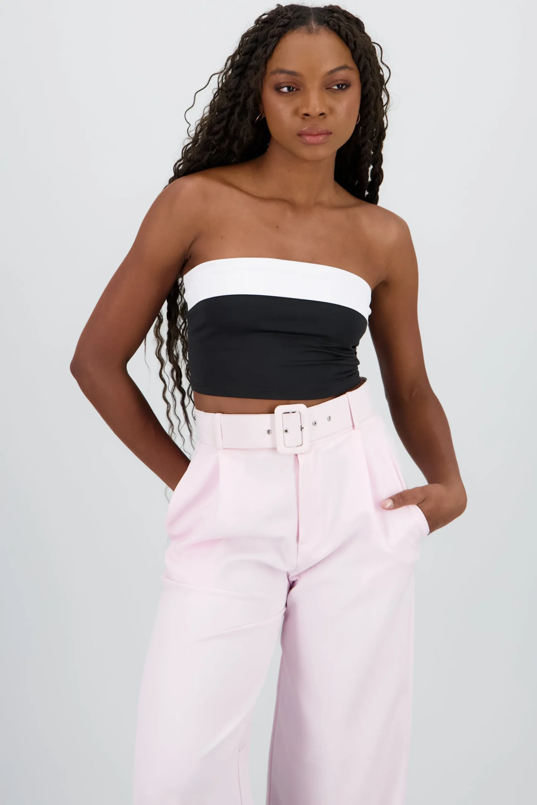 Shasa Bicolor Crop Top