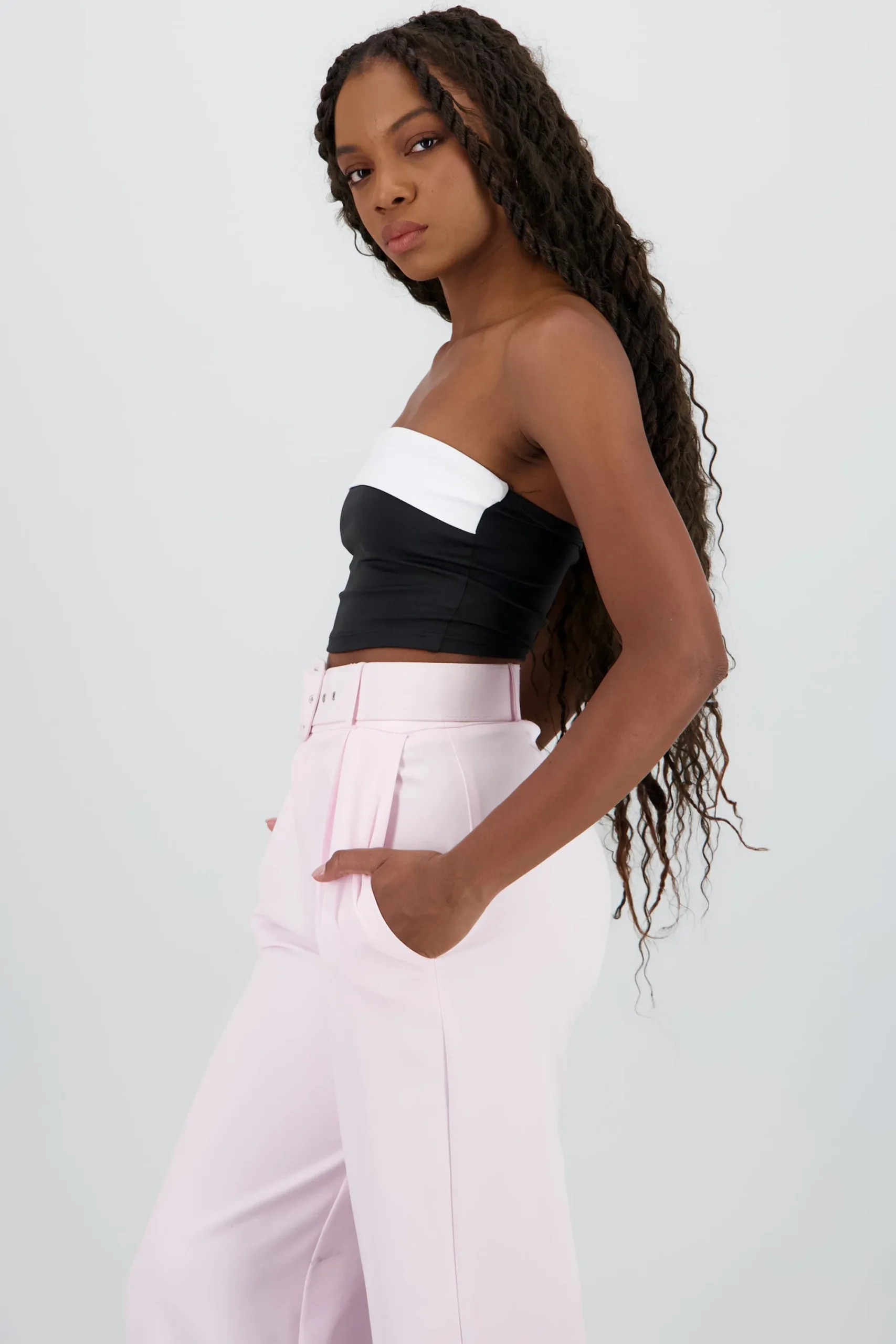 Shasa Bicolor Crop Top