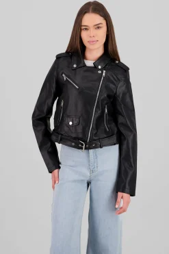 Shasa Biker Jacket with Zipper
