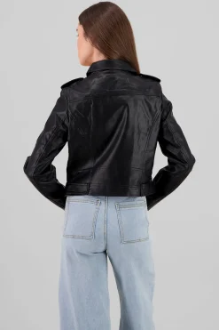 Shasa Biker Jacket with Zipper