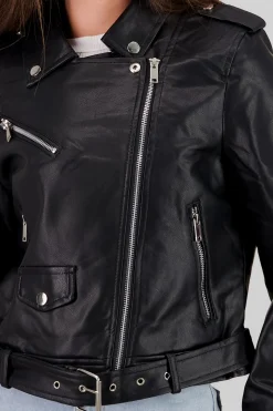 Shasa Biker Jacket with Zipper