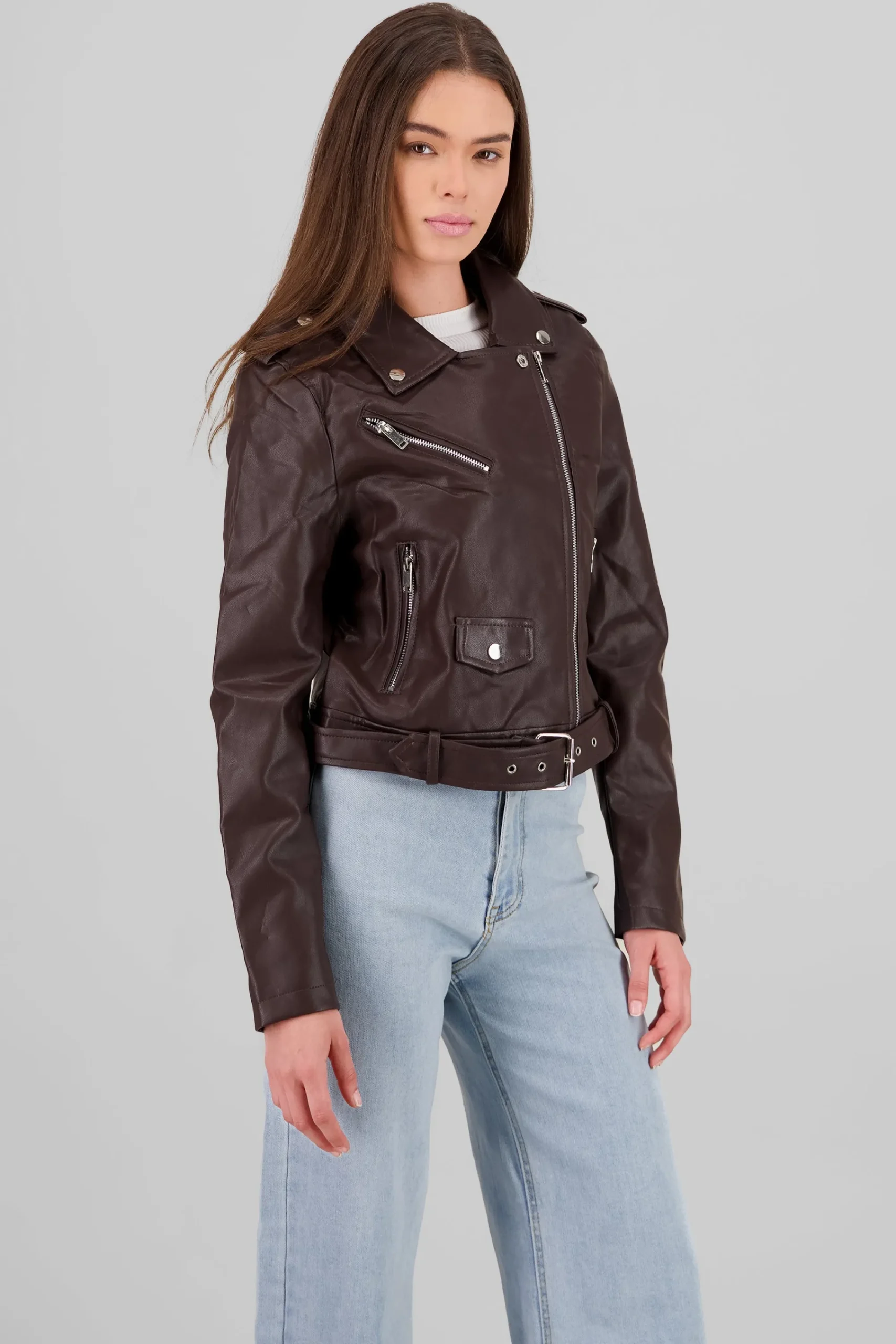Shasa Biker Jacket with Zipper