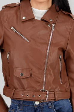 Shasa Biker Jacket with Zipper