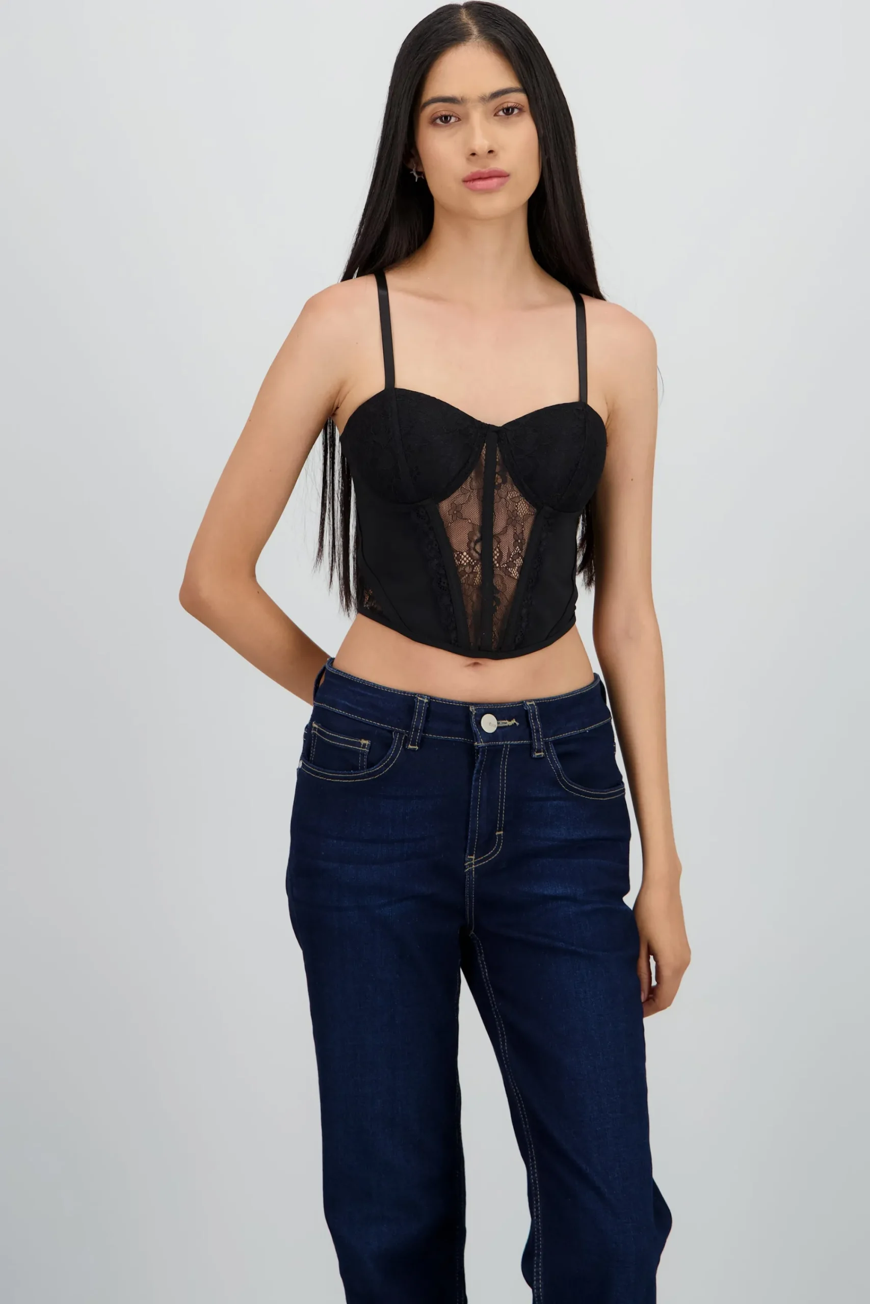 Shasa Lace Corset with Boning