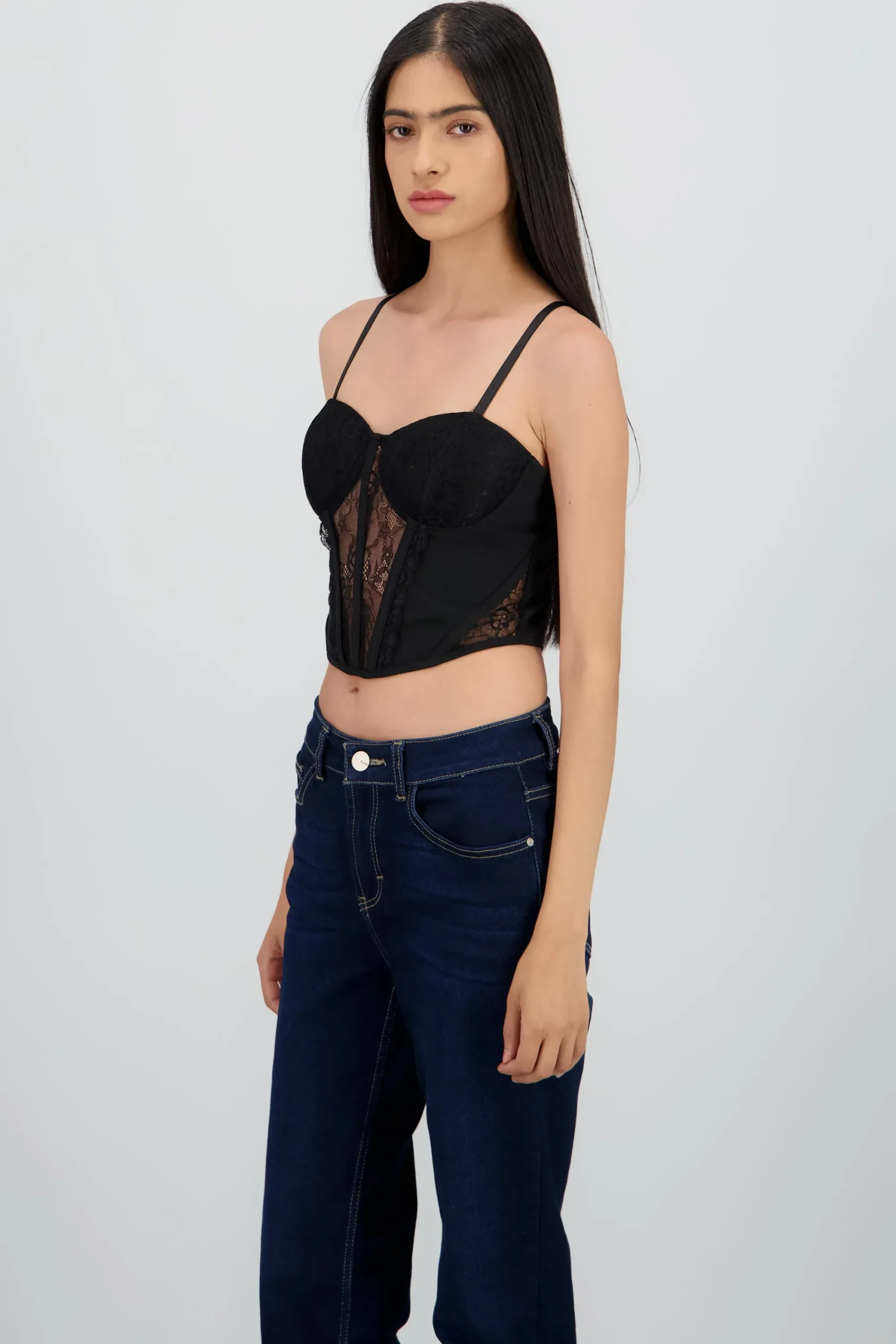 Shasa Lace Corset with Boning