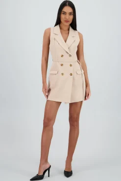 Shasa Blazer Dress with Buttons