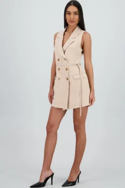 Shasa Blazer Dress with Buttons