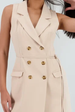 Shasa Blazer Dress with Buttons