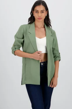 Shasa Blazer With RolledUp Sleeves