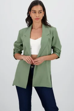 Shasa Blazer With RolledUp Sleeves