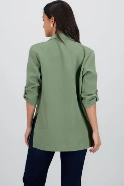 Shasa Blazer With RolledUp Sleeves