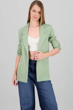 Shasa Blazer With RolledUp Sleeves
