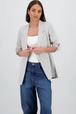 Shasa Blazer With RolledUp Sleeves