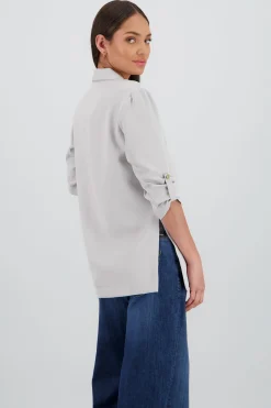 Shasa Blazer With RolledUp Sleeves