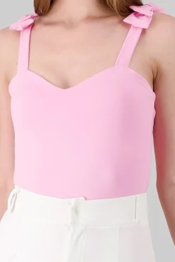 Shasa Bodysuit With Bow Straps