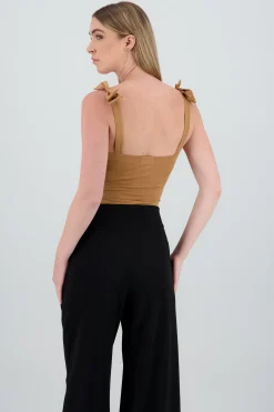 Shasa Bodysuit With Bow Straps