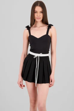 Shasa Bodysuit With Bow Straps