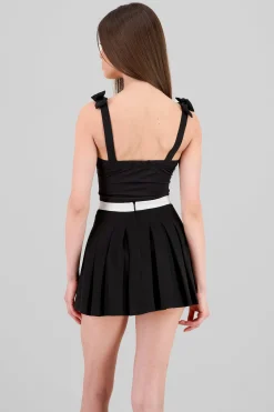 Shasa Bodysuit With Bow Straps