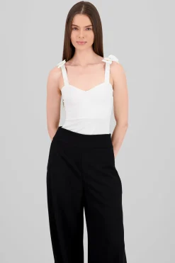 Shasa Bodysuit With Bow Straps