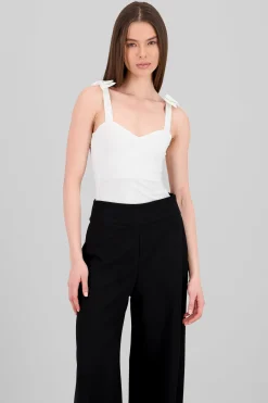 Shasa Bodysuit With Bow Straps