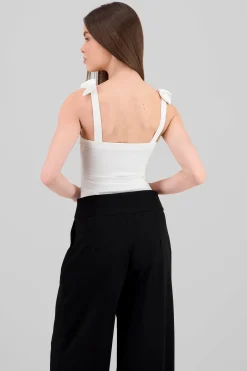 Shasa Bodysuit With Bow Straps