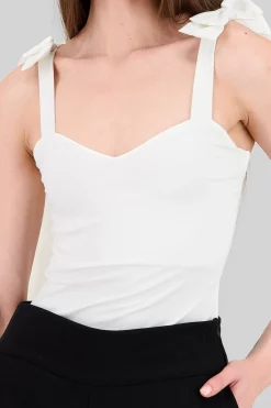 Shasa Bodysuit With Bow Straps