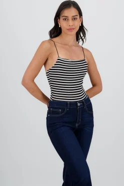Shasa Bodysuit with thin Strap Detail