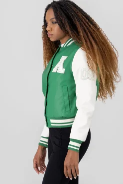 Shasa Bomber Jacket With Letter Patch