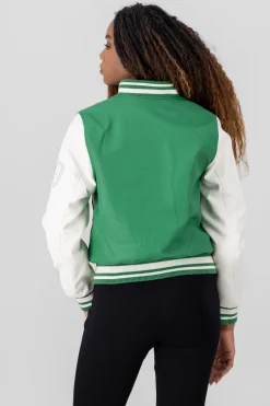 Shasa Bomber Jacket With Letter Patch