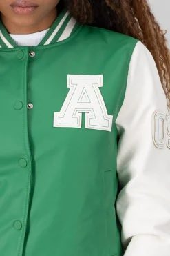 Shasa Bomber Jacket With Letter Patch