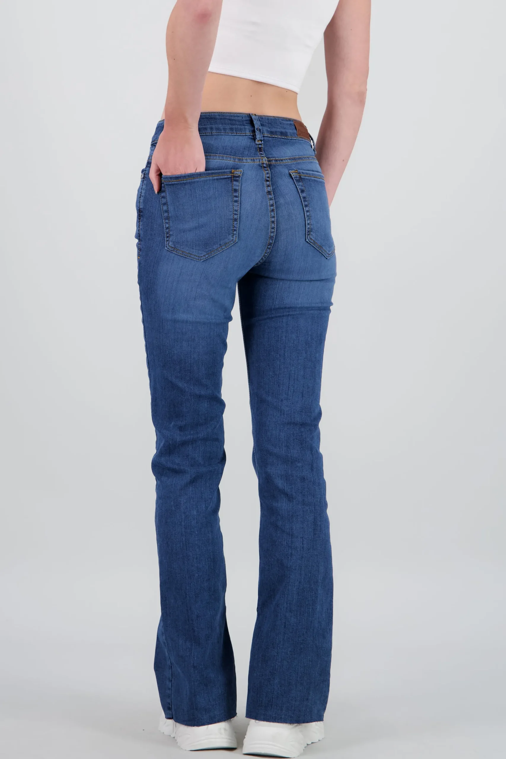 Shasa Bootcut Jeans with Slit