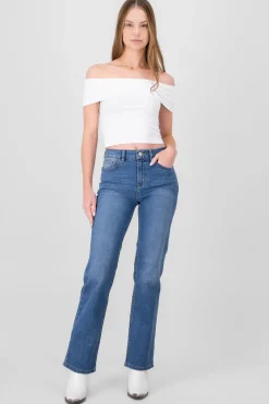 Shasa Bootcut Jeans With Slits