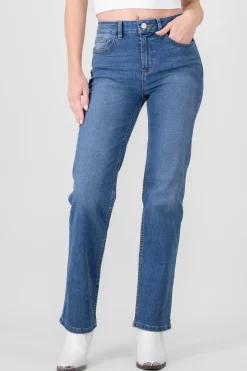 Shasa Bootcut Jeans With Slits