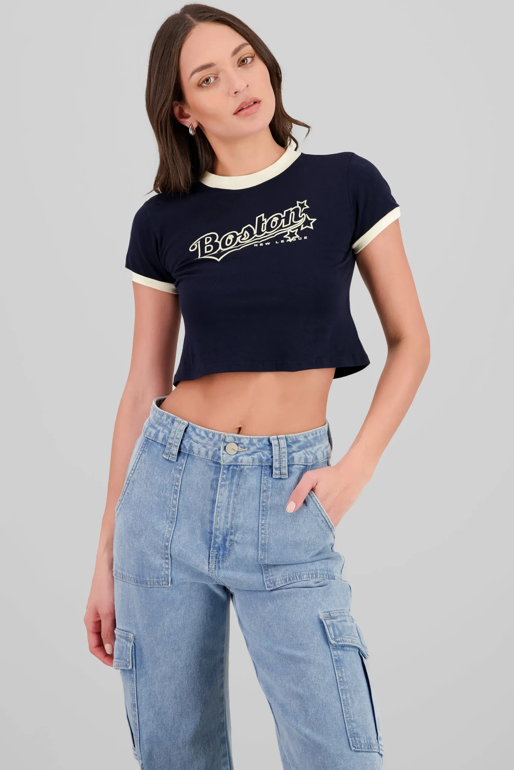Shasa Boston Contrast T Shirt
