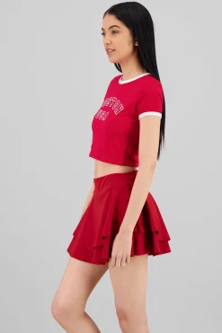 Shasa Boston Contrast Trim T Shirt