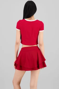 Shasa Boston Contrast Trim T Shirt