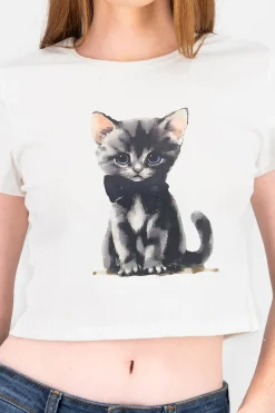 Shasa Bow Cat T Shirt