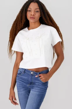 Shasa Bow Detail Crop Top