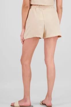 Shasa Bow Detail Elastic Waist Shorts